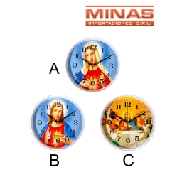 RELOJ DE PARED X 22 CM, JESUS O MARIA.