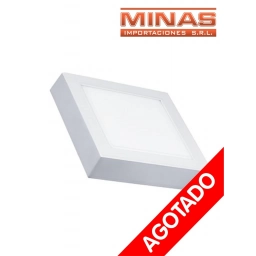 PLAFON CUADRADO DE 285 MM X 24 W,LUZ FRIA.