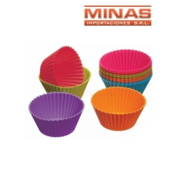MOLDES DE SILIC. PARA CUPCAKE X 12 PCS.
