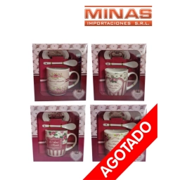 TAZA PARA MAM� CUCHARA Y PLATO 4 MODELOS