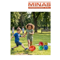 PELOTA DE FUTBOL MINBALL # 2, DE CUERO, VARIOS COLORES.