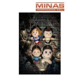 LLAVERO X 16 CM DE PELUCHE, NI�OS, 4 DISE�OS.