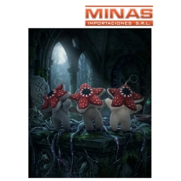 LLAVERO X 16 CM DE PELUCHE, MONSTRUO, 3 COLORES.