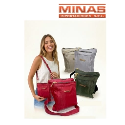 BANDOLERA 20 x 16 x 5  CM, 2 CIERRES.