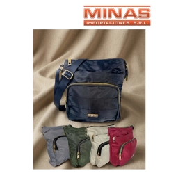 BANDOLERA 23 x 25 x 8 CM, 4 CIERRES.