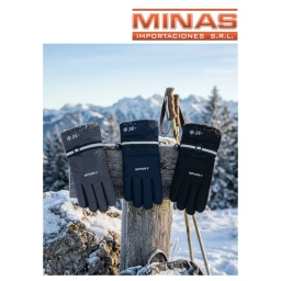 GUANTE IMPERMEABLE SPORT, FORRADO EN CORDERITO,3 COLORES.