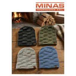 GORRO LARGO UNISEX, FORRADO EN PIEL, 6 COLORES.