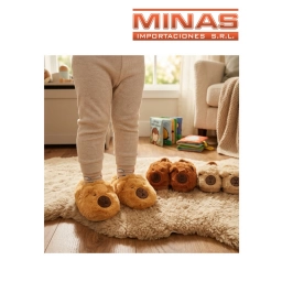PANTUFLAS 3 TALLES (2223 -2425 -2627 ), CAPIBARA, 3 COLORES.