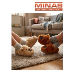 PANTUFLAS 3 TALLES (2829 -3031 -3233 ), CAPIBARA, 2 COLORES.