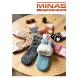 PANTUMEDIAS PARA ADULTOS, CON CORDERITO X 12 PARES, 6 DISE�OS, $ 110 CU.