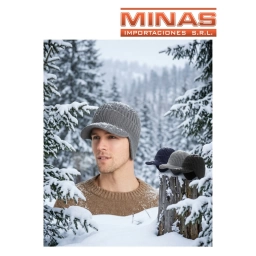 GORRO CON VISERA FORRADO EN PIEL.