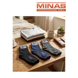 MEDIA PARA HOMBRE RAYADAS  X 12 PARES, $ 40 CU.