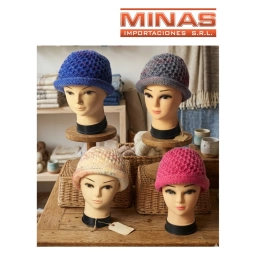 GORRO PARA SE�ORA DOBLE. 4 COLORES.