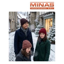 GORRO PARA SE�ORA FORRADO EN POLAR, 3 COLORES.