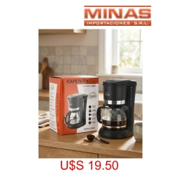 CAFETERA DE FILTRO GERAT DE 900 W, 12 TAZAS, SIST. ANTIGOTEO