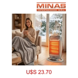 ESTUFA HALOGENA GERAT 4008001200 W,CON INTERRUPTOR DE CAIDA.