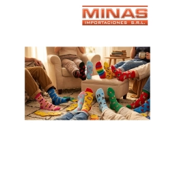 MEDIAS ESTAMPADAS X 12 PARES DIFERENTES DISE�OS, $  75 CU.