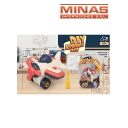 AVION DIDACTICO (DESARMABLE) X 14 CM + DESTORNILLADOR.
