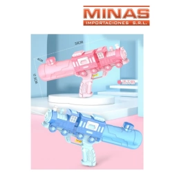 PISTOLA DE AGUA X 35 CM, TREN,2 COLORES.