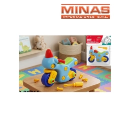 MOTO DIDACTICA (DESARMABLE) X 16 CM + DESTORNILLADOR.