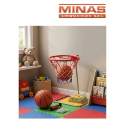 ARO DE BASKET DE METAL X 40 CM + PELOTA + INFLADOR + TORNILLOS.