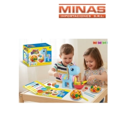 SET DE 3 MASAS DOUGH ( REUTILIZABLE) + 10 UTENSILLOS, FABRICA DE TALLARINES.