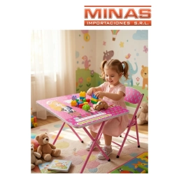 ESCRITORIO 60 CM X 40 CM + SILLITA , MU�ECA CON ABECEDARIO Y N�.