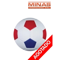 PELOTA DE FUTBOL # 5, SOLO BLANCO, AZUL Y ROJO.