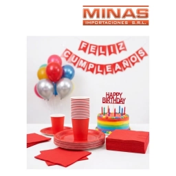 VASOS DESCARTABLES DE 250 ml  X 10 UND,ROJO.