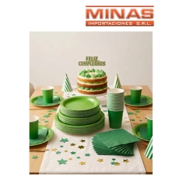 SERVILLETAS  DESCARTABLES  X  20 UND,VERDE.