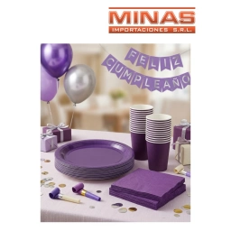 SERVILLETAS  DESCARTABLES  X  20 UND,VIOLETA.