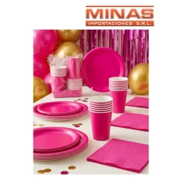 SERVILLETAS  DESCARTABLES  X  20 UND,FUCSIA.