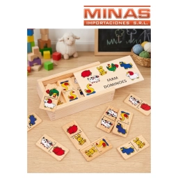 DOMINO DE ANIMALES , DE MADERA.