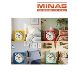 DESPERTADOR CLASICO CON LUZ Y ALARMA PROGRESIVA, 4 COLORES.