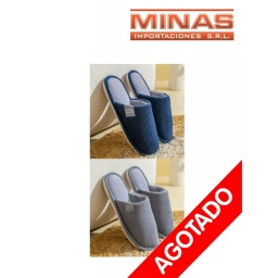 PANTUFLA HOMBRE TALLE 40 AL 45,H SWEET,2 COLORES.