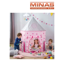 CARPA ROSADA TIPO CIRCO DE 105 CM X 135 CM.