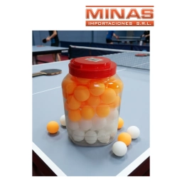 PELOTAS DE PING PONG X 60 PCS,SURTIDAS,BLANCA Y NARANJA.