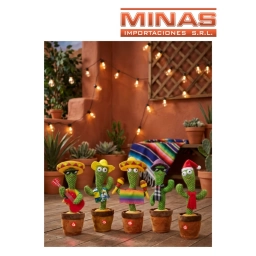 CACTUS BAILARIN (MUSICA Y GRABADORA) 4 MODELOS