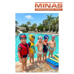GORRA PARA PISCINA DE TELA CON DISE�OS.