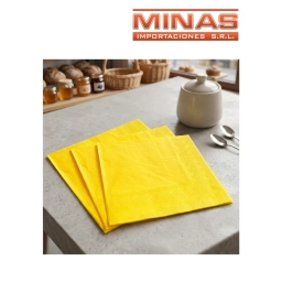 SERVILLETAS  DESCARTABLES  X  20 UND,AMARILLO.