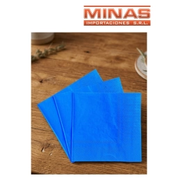 SERVILLETAS  DESCARTABLES  X  20 UND,AZUL.