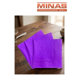 SERVILLETAS  DESCARTABLES  X  20 UND,VIOLETA.