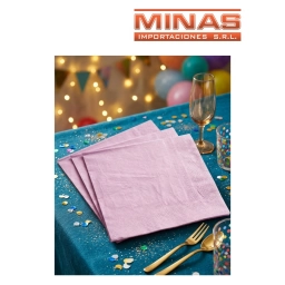 SERVILLETAS  DESCARTABLES  X  20 UND,ROSADO.
