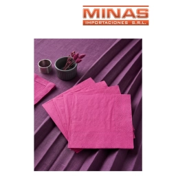 SERVILLETAS  DESCARTABLES  X  20 UND,FUCSIA.