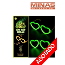 LENTES FLUOR, CORAZONES, COLORES.
