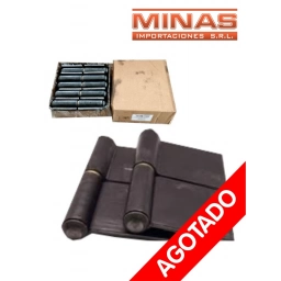 BISAGRA POMELA 90 mm X 2.5 mm X 10 UND,NEGRA, $ 45 CU.