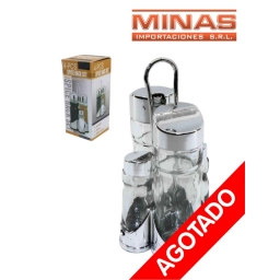 SET DE CONDIMENTEROS DE 4 PCS, X 20 CM.