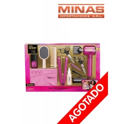 JUEGO DE PELUQUERIA X 11  PCS.+ SECADOR.