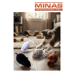 JUGUETE RATON A CUERDA PARA GATO