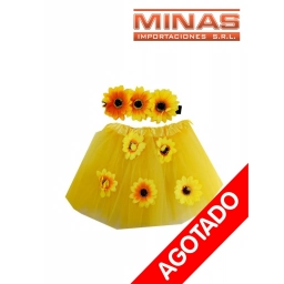 DISFRAZ CON GIRASOLES X 2 PCS.